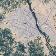 عکس هوایی شهر میاندوآب