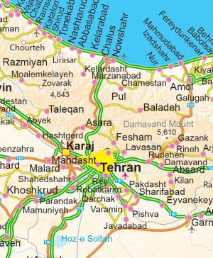نقشه توریستی ایران انگلیسی,نقشه توریستی ایران
