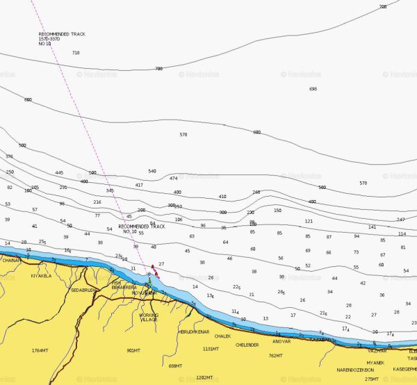 Caspian Sea Navionics Sonar Chart