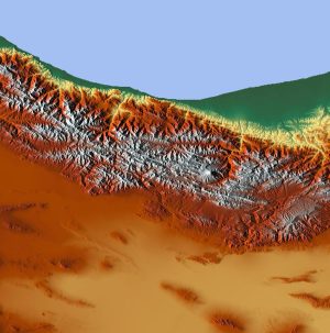 نقشه ژئورفرنس ارتفاعات ایران,نقشه ژئورفرنس