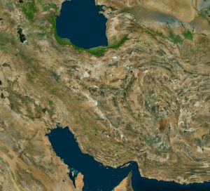 تصویر ماهواره ای ایران