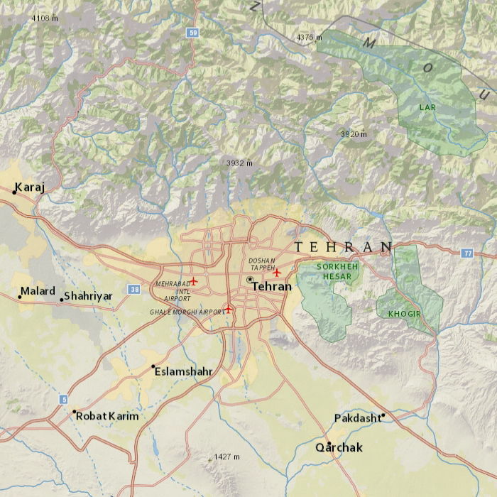 Arcgis Natgeo Iran Map