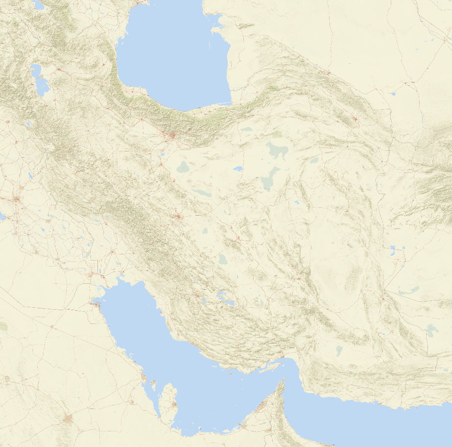 نقشه ایران Arcgis Streets