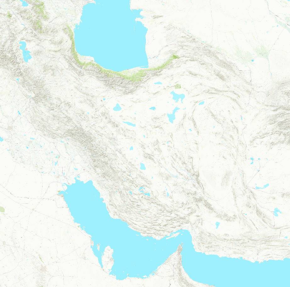 نقشه ایران ArcGis Topo Maps