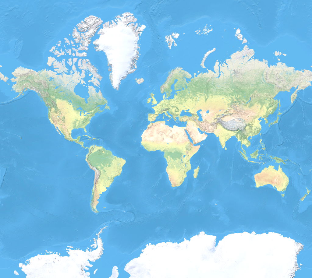 نقشه جهان topo maps