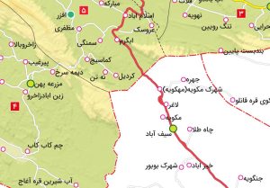 نقشه تقسیمات قیر و کارزین فارس,قیر و کارزین