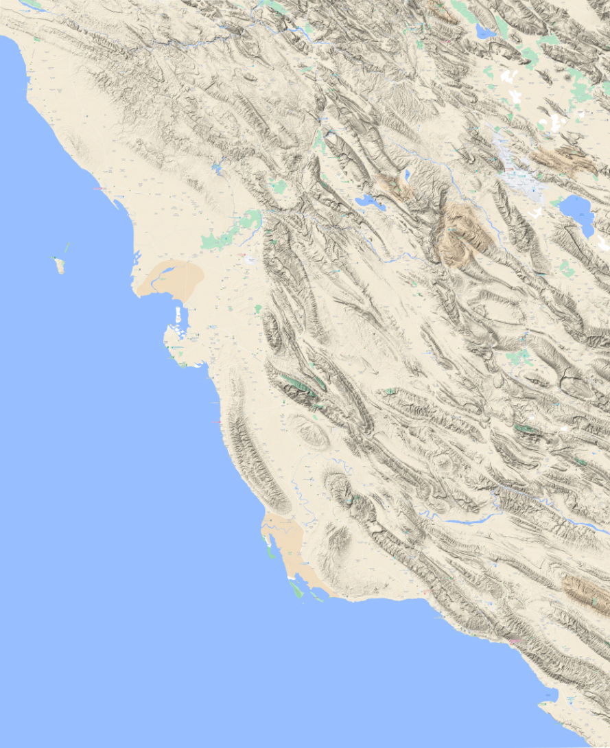 نقشه توپوگرافی گوگل بوشهر
