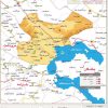 نقشه تقسیمات شهرستان ارسنجان