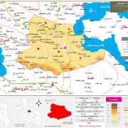 نقشه تقسیمات شهرستان خرامه
