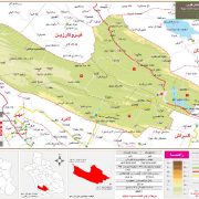 نقشه تقسیمات شهرستان خنج