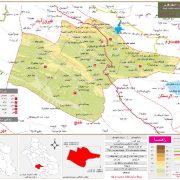 نقشه تقسیمات قیر و کارزین فارس