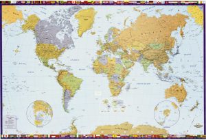 Physical map of the world 2005