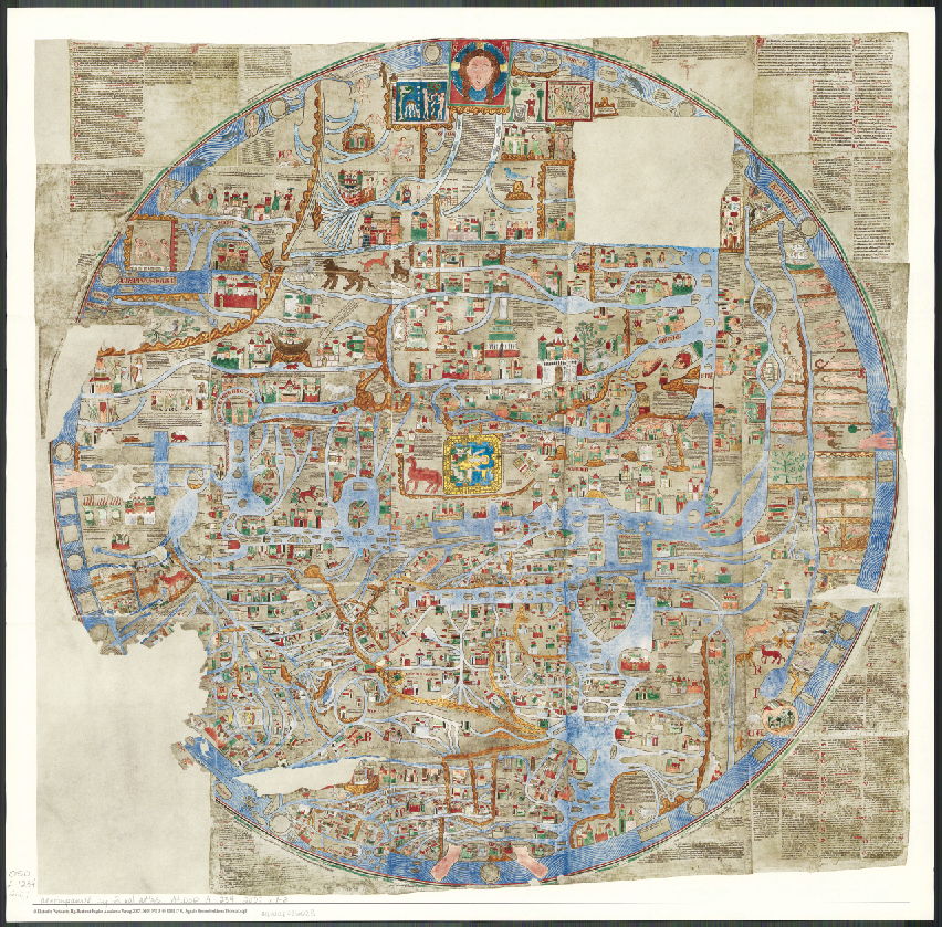 نقشه جهان 1234 میلادی