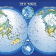 نقشه طبیعی جهان 1996