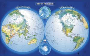 نقشه طبیعی جهان 1996