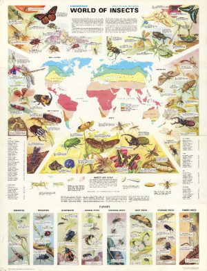 نقشه حشرات دنیا 1973