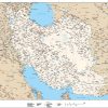 IRAN Vector Map Editable-English