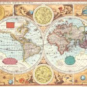 نقشه دقیق جهان سال 1627 میلادی