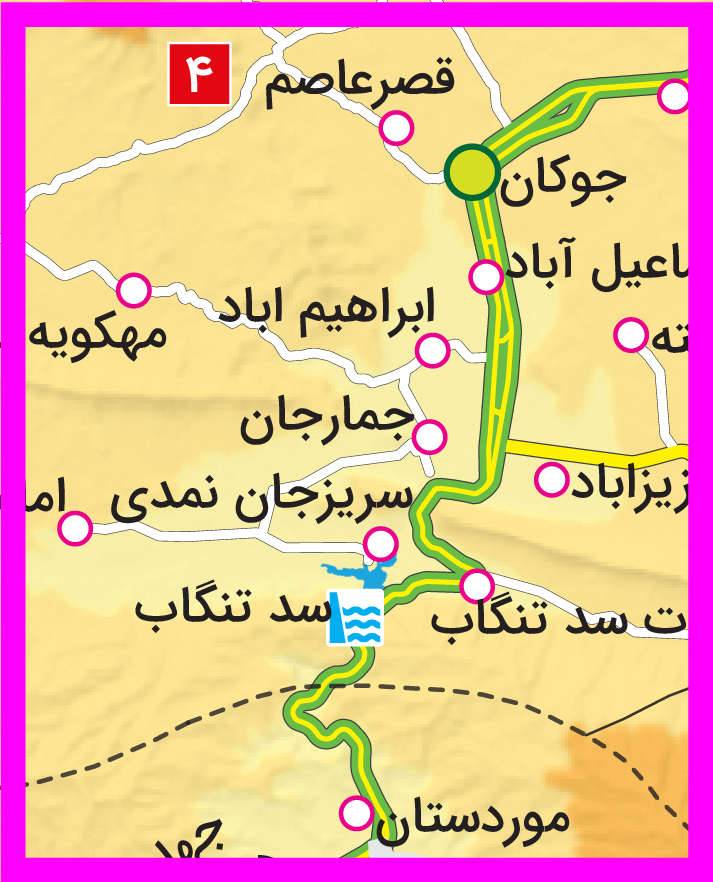 نقشه تقسیمات فیروزآباد