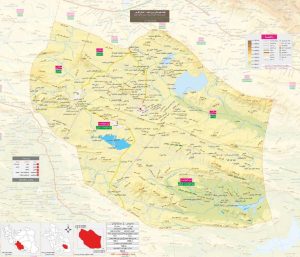 نقشه شهرستان زرین دشت