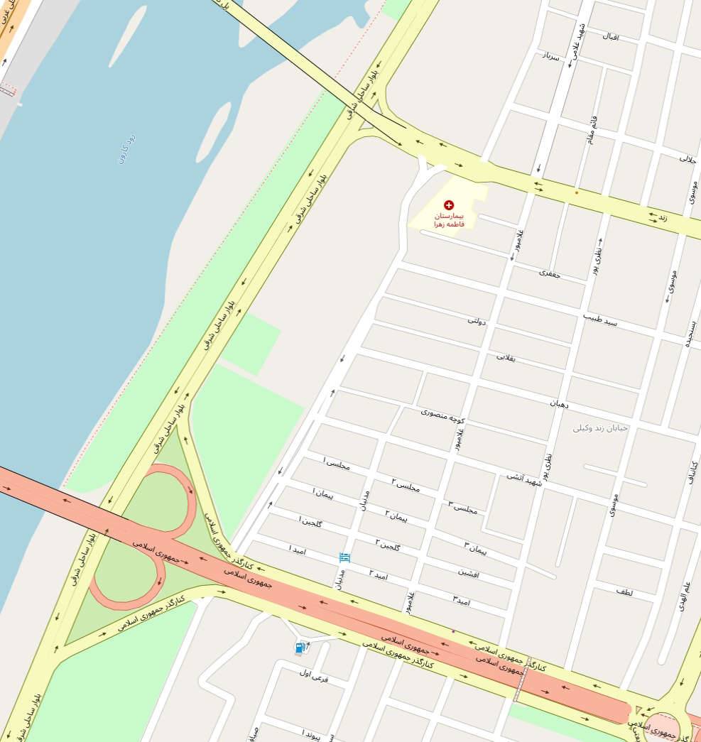 Ahwaz Openstreetmap