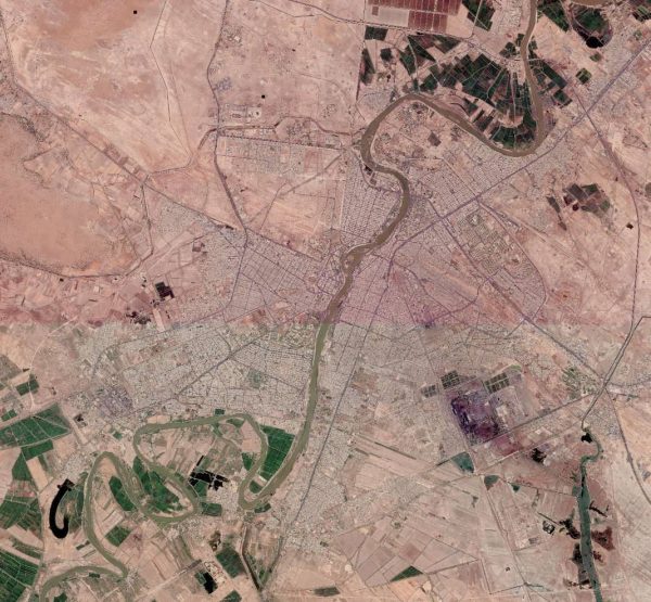 تصویر ماهواره شهر اهواز