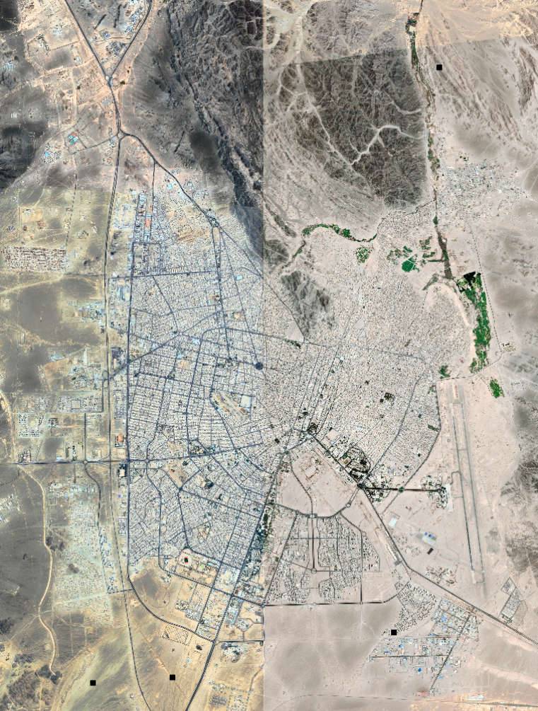 تصویر ماهواره شهر زاهدان