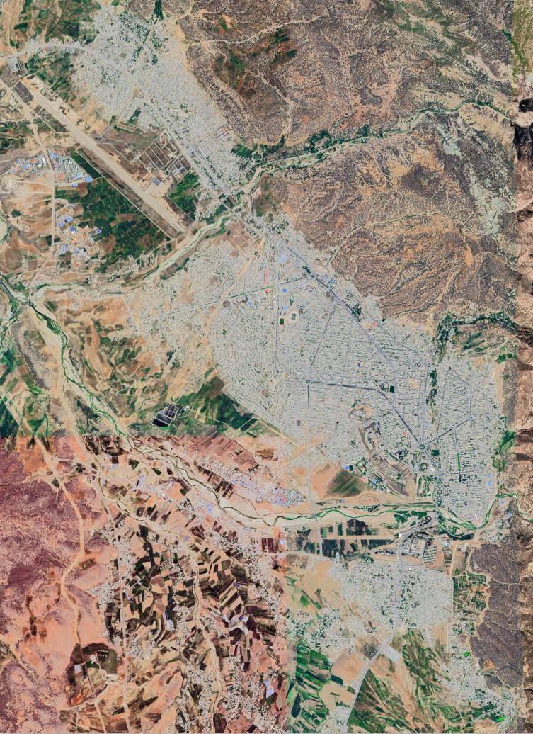 تصویر ماهواره شهر یاسوج