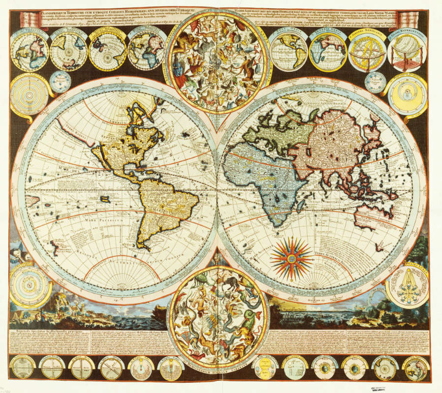 نقشه جهان 1700 میلادی