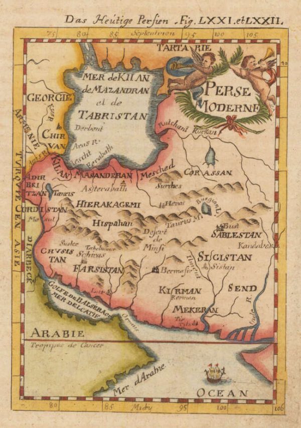 نقشه و نقاشی ایران 1719 میلادی