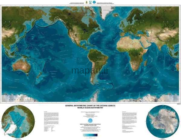 نقشه آب سنجی اقیانوسها