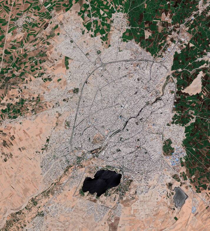 تصویر ماهواره شهر اردبیل