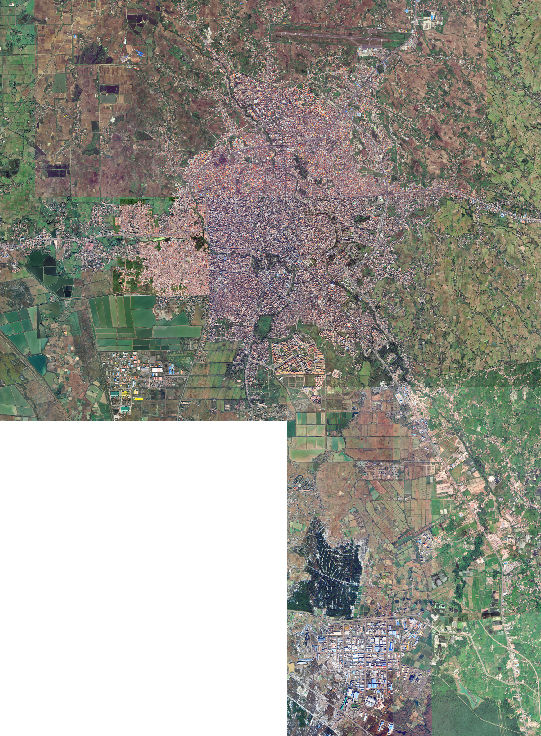 تصویر ماهواره شهر رشت