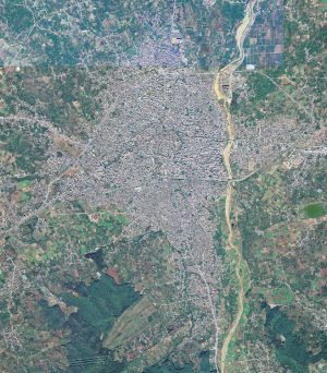 تصویر ماهواره شهر ساری