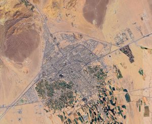تصویر ماهواره شهر سمنان