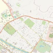 نقشه محله ابریشمی و ارم شیراز