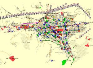 نقشه وکتور شهر گرگان
