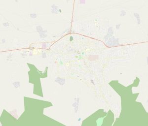 نقشه gis شهر گرگان