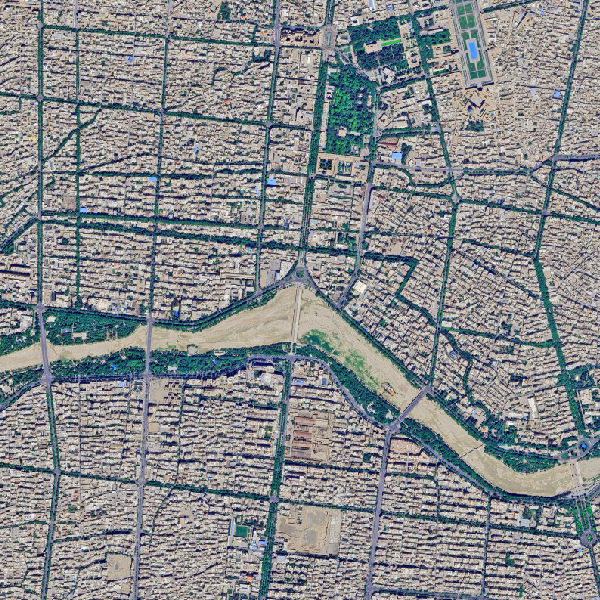 تصویر ماهواره شهر اصفهان-مدل B