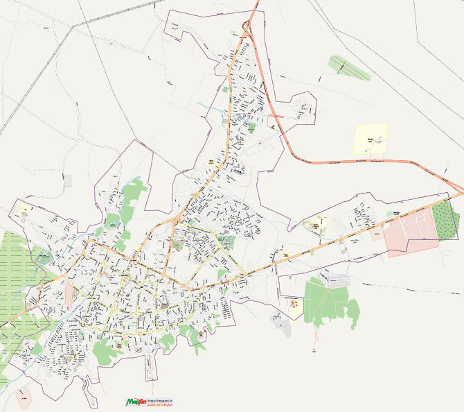 نقشه Pdf شهر جهرم