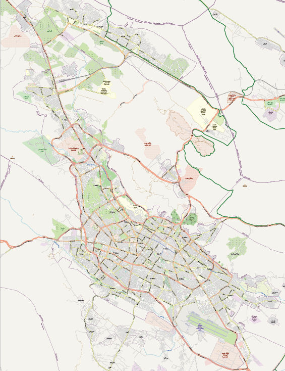 نقشه pdf شهر شیراز
