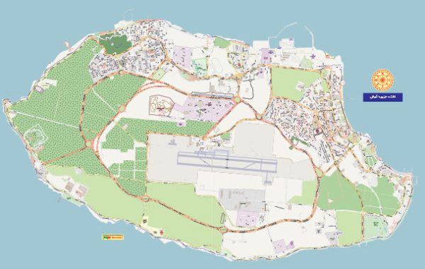 نقشه جزیره کیش