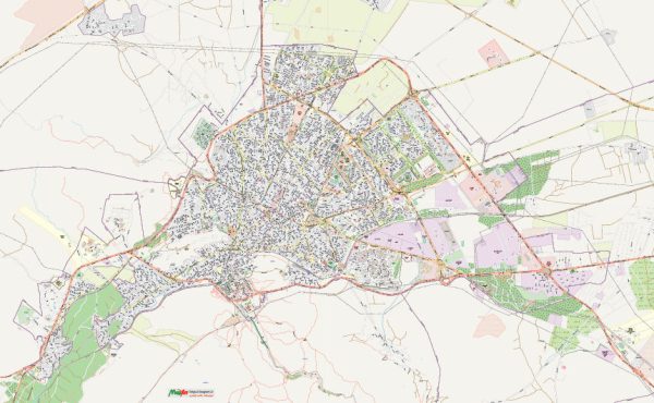 نقشه Pdf شهر اراک