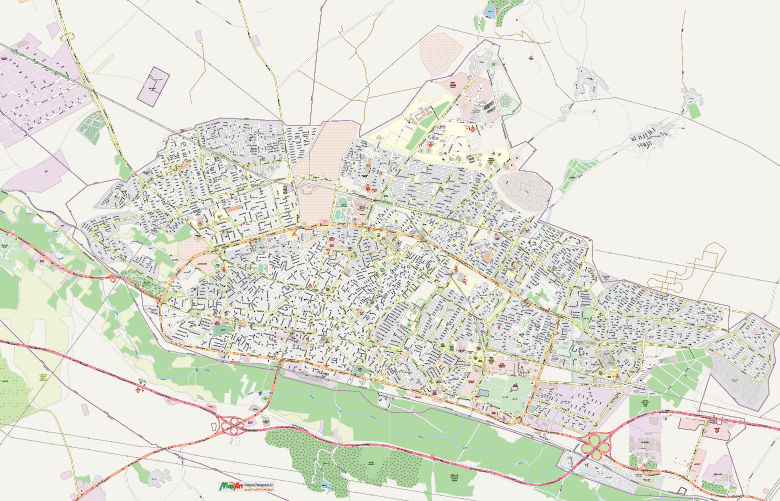 نقشه pdf شهر زنجان