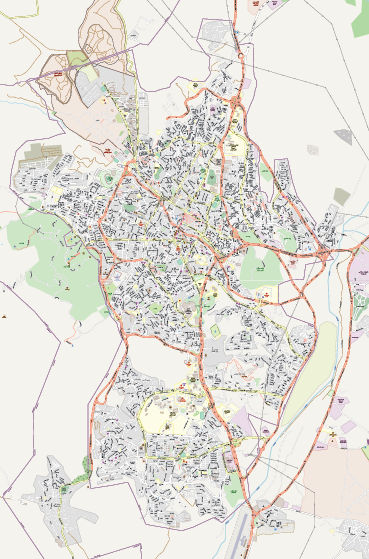نقشه pdf شهر سنندج