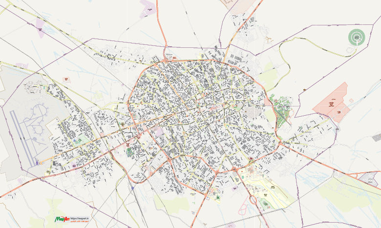 نقشه pdf شهر کرمان