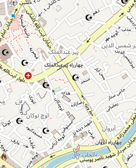 نقشه وکتور با کیفیت بالا شهر اردبیل