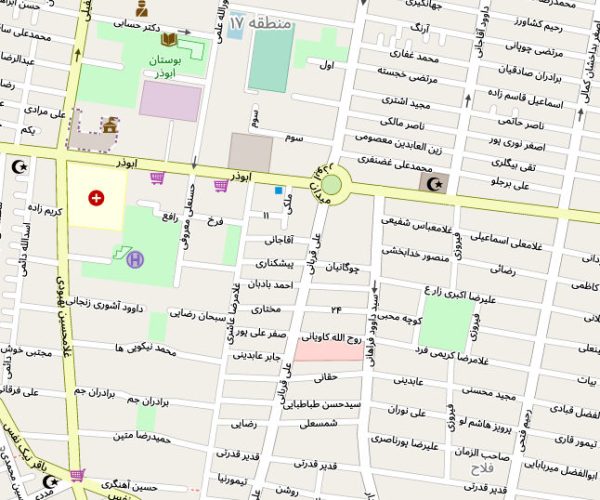 نقشه Pdf منطقه ۱۷ شهرداری تهران