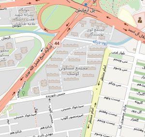 نقشه Pdf منطقه ۲ شهرداری تهران