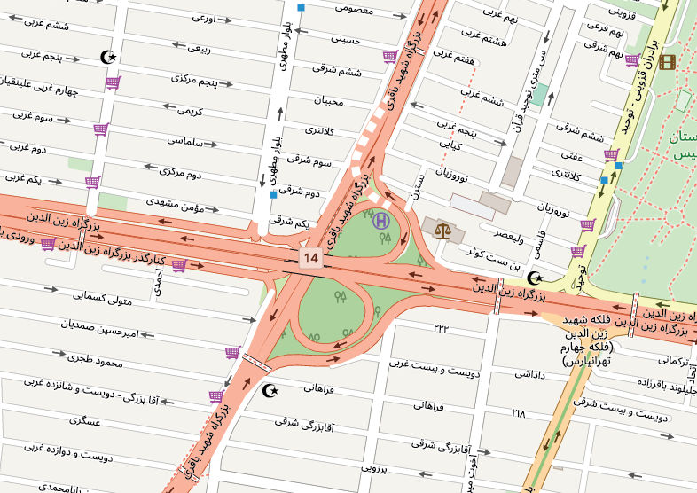 نقشه pdf منطقه ۴ شهرداری تهران